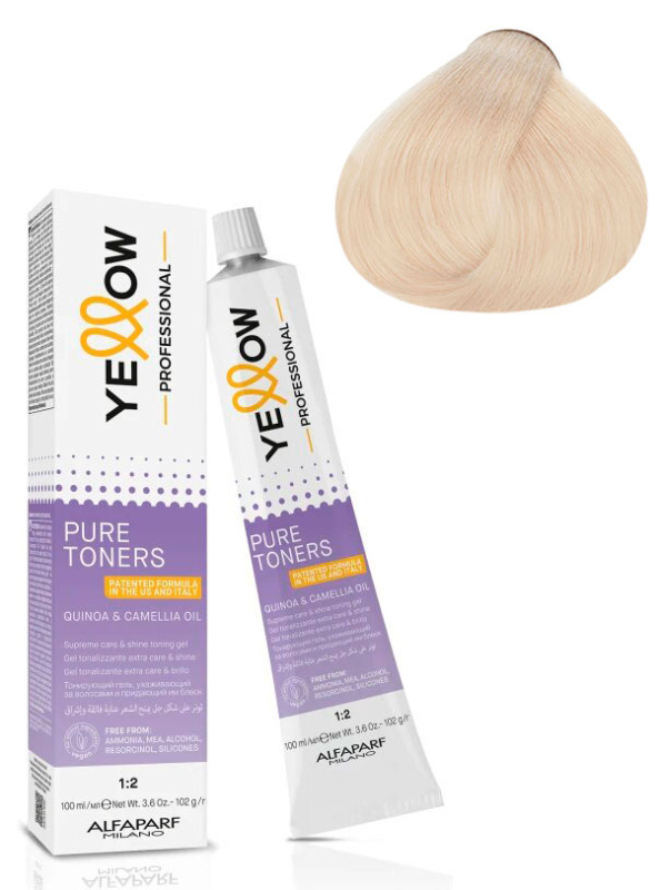Yellow Pure Toners - Безаміачний напівперманентний барвник 100 мл Sweet Violet .2