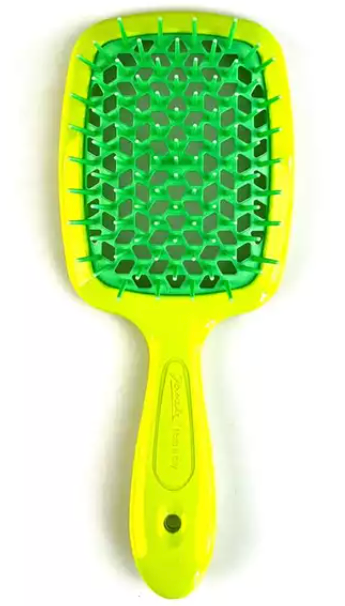Janeke Superbrush - Щітка для волосся Зелена з салатовим