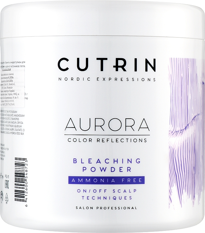Cutrin Aurora Bleach Powder No Ammonia - Освітлювальний порошок без запаху та аміаку 500 г