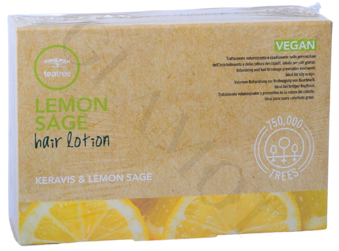 Paul Mitchell Tea Tree Hair Lotion Keravis and Lemon Sage - Восстанавливающий лосьон от выпадения во 12 х 6 мл