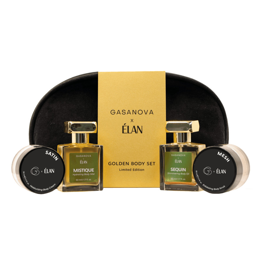 Elan Professional Line — Набор для тела GASANOVA x Elan GOLDEN BODY SET 4×50 мл
