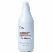 Kezy Macadamia+ Hyaluronic Acid - Реструктуруючий шампунь з гіалуроновою кислотою 1000 мл