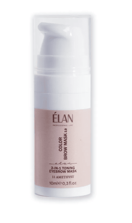 Elan Professional Line — Тонирующая ухаживающая маска для бровей 2 в 1 COLOR BROW MASK 2.0 11 AMETHYST violet