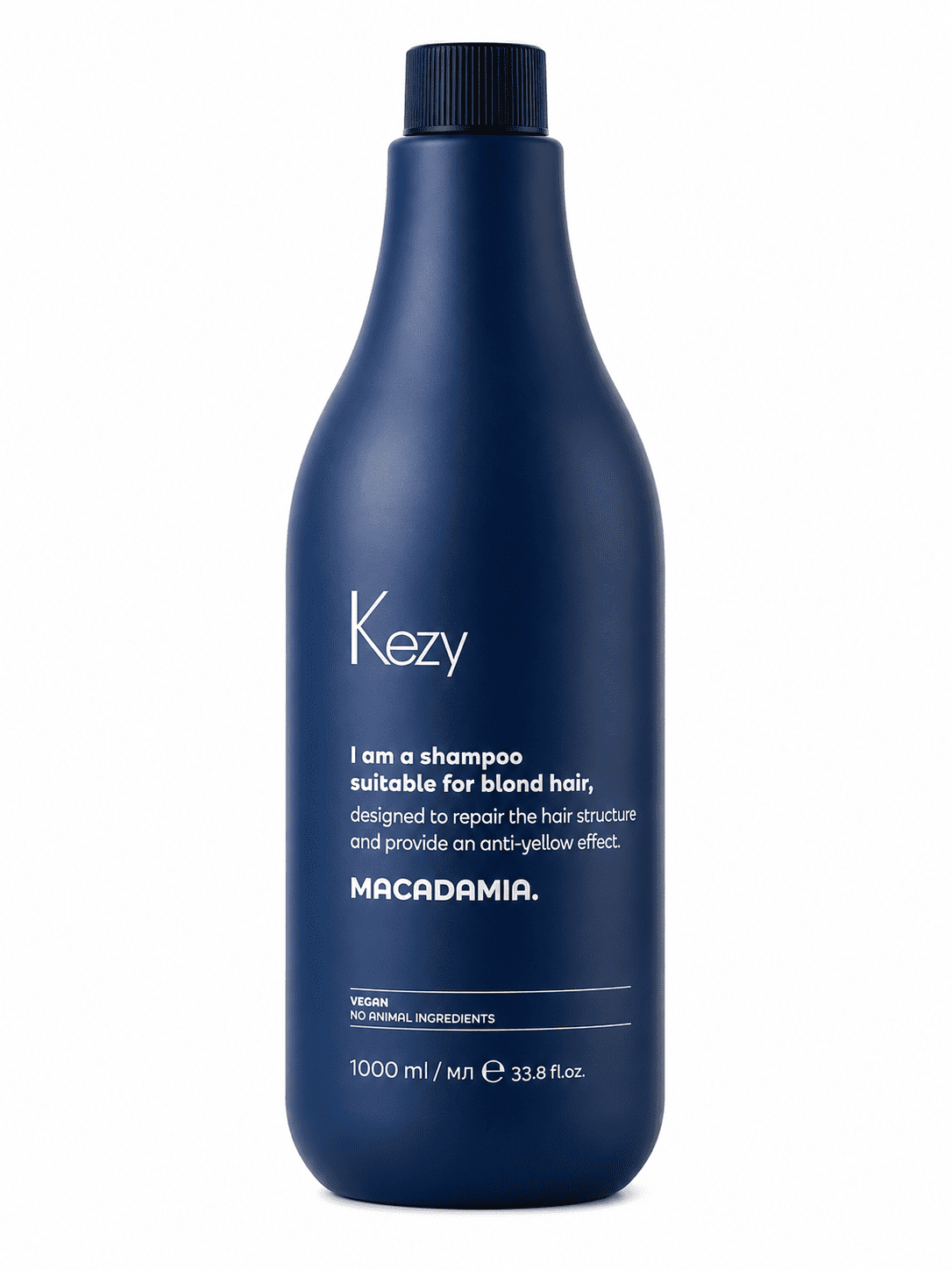 Kezy Macadamia Anti-Yellow - Шампунь проти жовтизни для світлого волосся 1000 мл