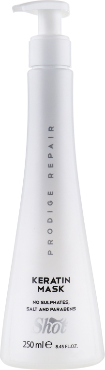 Shot Prodige Repair Keratin Mask - Інтенсивна маска для глибокого відновлення волосся 250 мл