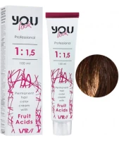 You Look Permanent Hair Color Cream With Fruit Acids - Стійка фарба для волосся 100 мл 6.00 Темний блондин інтенсивний