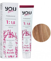 You Look Permanent Hair Color Cream With Fruit Acids - Стойкая Краска Для Волос 100 мл 9.22 Очень светлый блондин интенсивный перламутровый