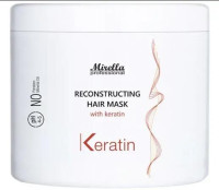 Mirella Professional Reconstructing Mask - Маска для реконструкции волос с кератином  500 мл