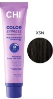 CHI Color Express - Крем-фарба безаміачна перманентна для волосся X3N дуже темний коричневий