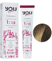 You Look Permanent Hair Color Cream With Fruit Acids - Стойкая Краска Для Волос 100 мл 6.1 Темный блондин пепельный