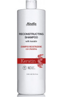 Mirella Professional Reconstructing Shampoo - Відновлюючий шампунь з кератином 1000 мл