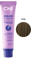 CHI Color Express - Крем-краска безаммиачная перманентная для волос X7A темный пепельный