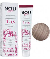 You Look Permanent Hair Color Cream With Fruit Acids - Стойкая Краска Для Волос 100 мл 9.21 Очень светлый блондин перламутрово-пепельный