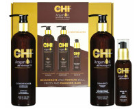 CHI Argan Oil - Набор Шампунь 340 мл + Кондиционер 340 мл + масло 89 мл + масло 89 мл набор