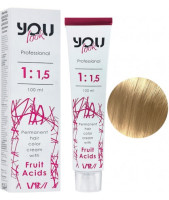 You Look Permanent Hair Color Cream With Fruit Acids - Стойкая Краска Для Волос 100 мл 9.26 Очень светлый блондин перламутрово-розовый