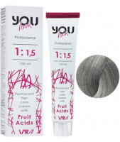 You Look Permanent Hair Color Cream With Fruit Acids - Стойкая Краска Для Волос 100 мл 8.11 Светлый блондин интенсивный пепельный