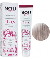 You Look Permanent Hair Color Cream With Fruit Acids - Стойкая Краска Для Волос 100 мл 12.21 Суперосветляющий блондин перламутрово-пепепельный