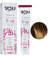 You Look Permanent Hair Color Cream With Fruit Acids - Стойкая Краска Для Волос 100 мл 5.7 Светлый шатен коричневый
