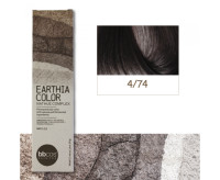 BBcos Earthia Color - Фарба для волосся без аміаку 100 мл 4/74 - арктичний шатен