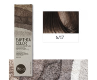 BBcos Earthia Color - Фарба для волосся без аміаку 100 мл 6/17 - Вугільно-коричневий темно-русявий