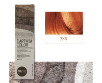 BBcos Earthia Color - Краска для волос без аммиака 100 мл 7/4 - медный русый