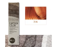 BBcos Earthia Color - Краска для волос без аммиака 100 мл 7/4 - медный русый