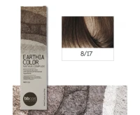 BBcos Earthia Color - Краска для волос без аммиака 100 мл 8/17 - угольно-коричневый светло-русый