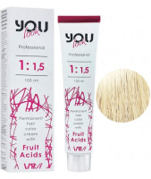 You Look Permanent Hair Color Cream With Fruit Acids - Стойкая Краска Для Волос 100 мл 12.0 Суперосветляющий натуральный блондин