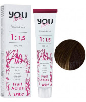 You Look Permanent Hair Color Cream With Fruit Acids - Стойкая Краска Для Волос 100 мл 5.00 Светлый шатен интенсивный