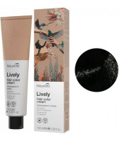 Nouvelle LIVELY Hair Color Крем-фарба для волосся без аміаку 100 мл 1 Чорний