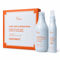 Kezy Pizza Coconut — Подарочный набор Шампунь 375 мл + спрей-маска 18 в 1