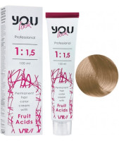 You Look Permanent Hair Color Cream With Fruit Acids - Стойкая Краска Для Волос 100 мл 9.8 Очень светлый блондин бежевый