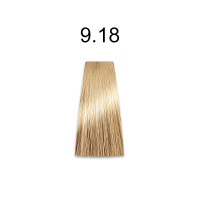 Mirella Professional Royal Jelly Color - Стійка крем-фарба для волосся 100 мл 9.18 дуже світлий блондин попелясто-коричневий