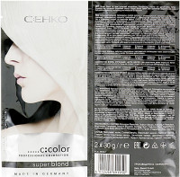 C:EHKO Color Cocktail Super Blond - Осветляющий порошок без пыли 2х30 г