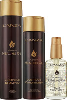 L'anza Keratin Healing Oil Holiday Trio Box - Набор для красоты и здоровья волос 91605A