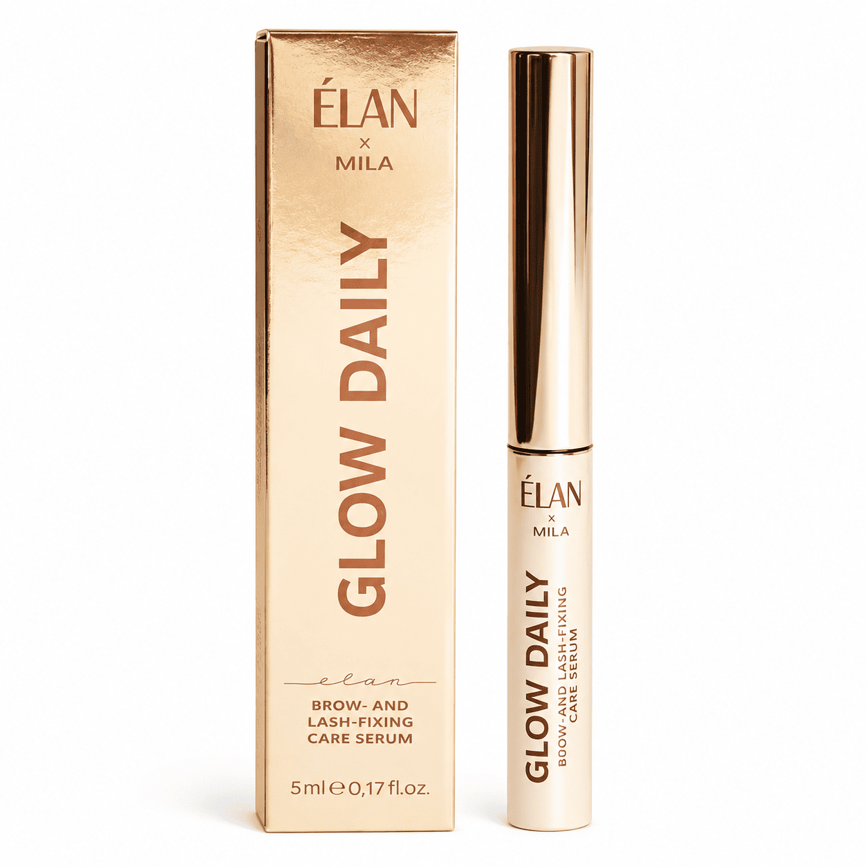 Elan Professional Line — Ухаживающая фиксирующая сыворотка для бровей и ресниц GLOW DAILY 5 мл