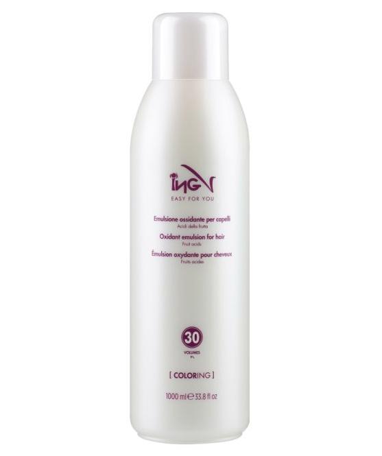 ING Oxidante Emulsion - Окислительная эмульсия с фруктовыми кислотами 1000 мл 30 vol (9%)