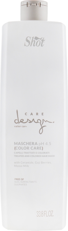 Shot Care Design Color Care Treated And Colored Hair Mask - Маска для фарбованого волосся 1000 мл