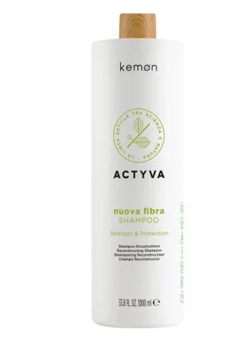 Kemon Actyva Nuova Fibra Shampoo - Відновлюючий шампунь 1000 мл