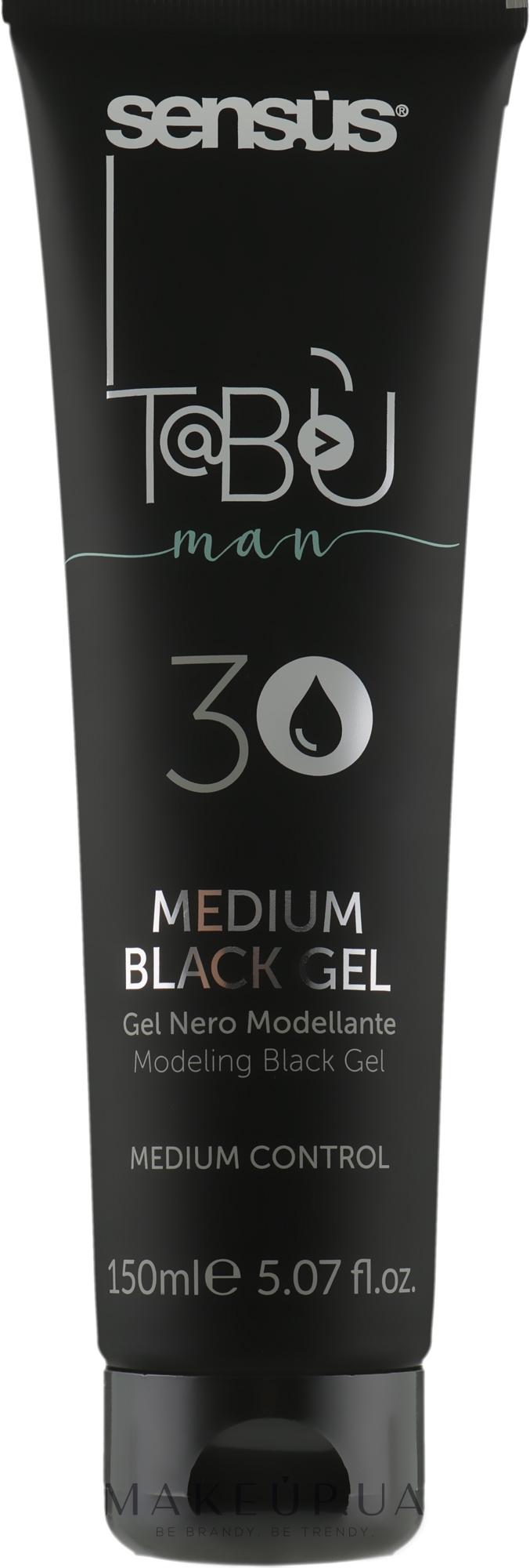 Sens.ùs Finish 30 Medium Black Gel - Гель модулювальний чорний 150 мл