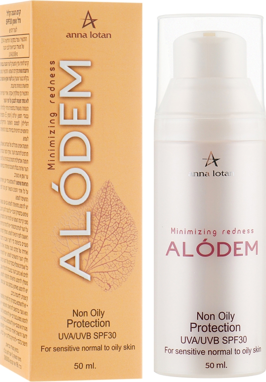 Anna Lotan Alodem Non Oily Protection SPF 30 -  Легкий защитный крем SPF 30  50 мл .026