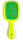Janeke Superbrush - Щітка для волосся Зелена з салатовим