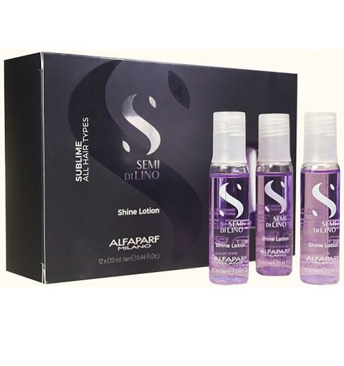 Alfaparf Milano Semi Di Lino Sublime Shine Lotion - Лосьйон для волосся з діамантовим блиском 13 мл * 12 шт