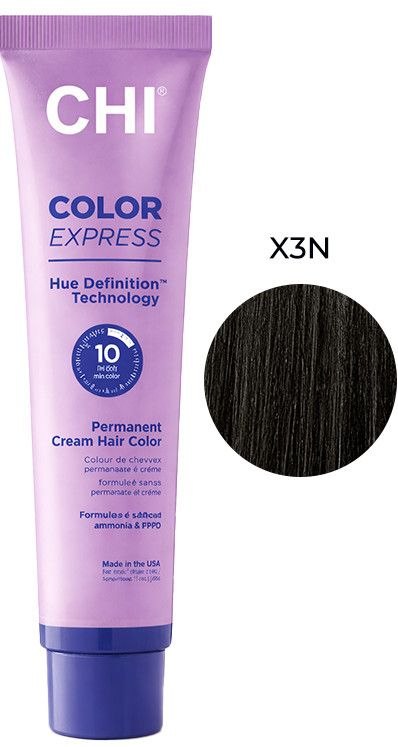 CHI Color Express - Крем-фарба безаміачна перманентна для волосся X3N дуже темний коричневий