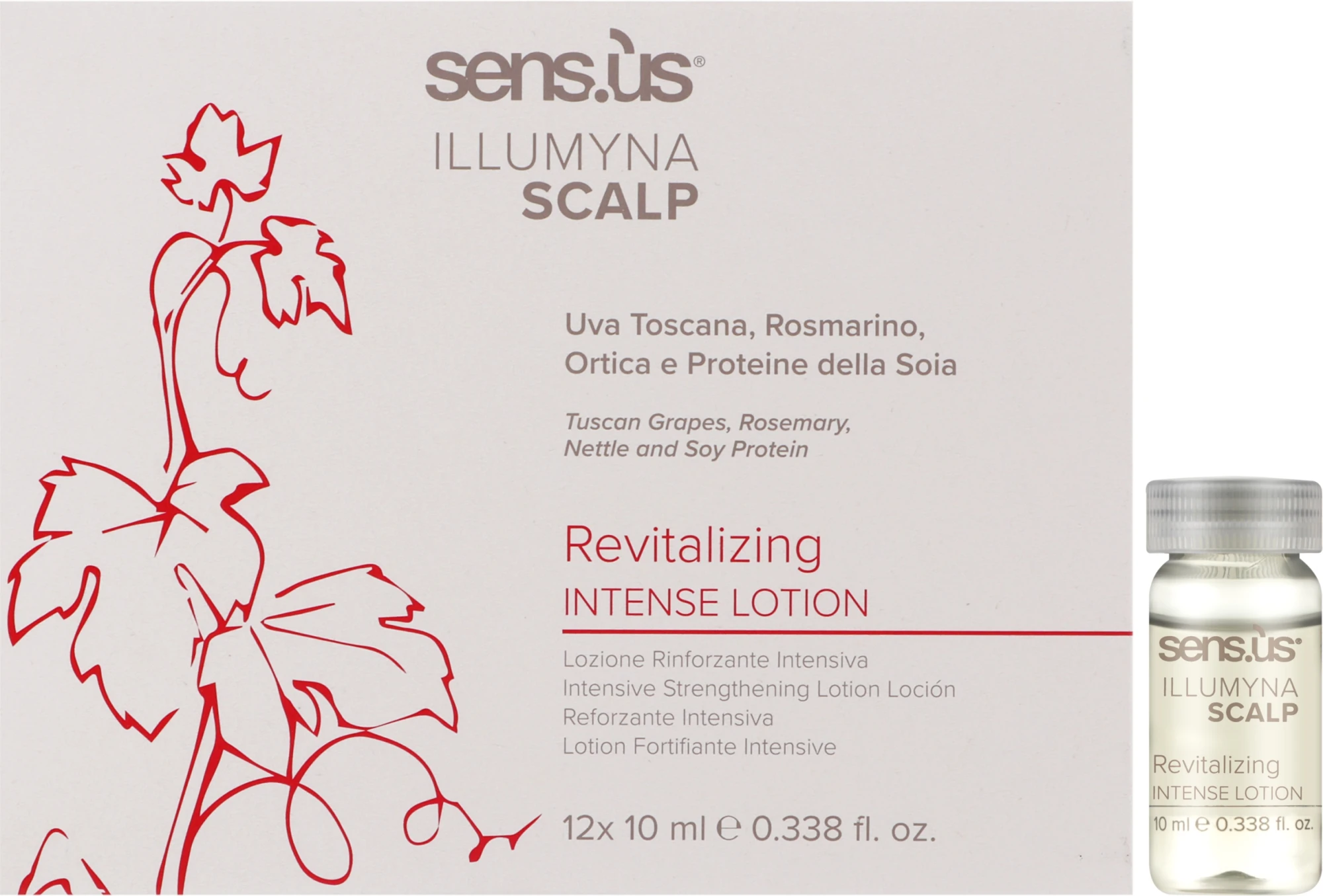 Sens.ùs Illumyna Scalp Revitalizing Intensive Lotion — Интенсивный лосьон в ампулах против выпадения волос 12х10 мл