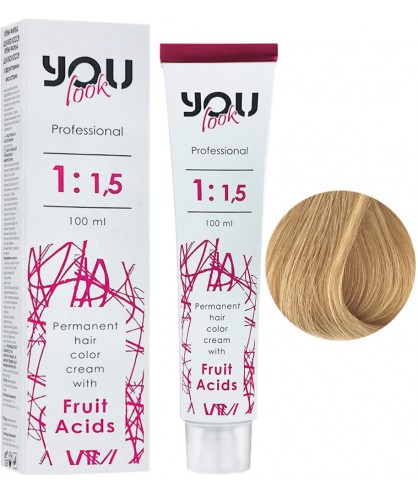 You Look Permanent Hair Color Cream With Fruit Acids - Стійка фарба для волосся 100 мл 10.8 Екстрасвітлий блондин бежевий