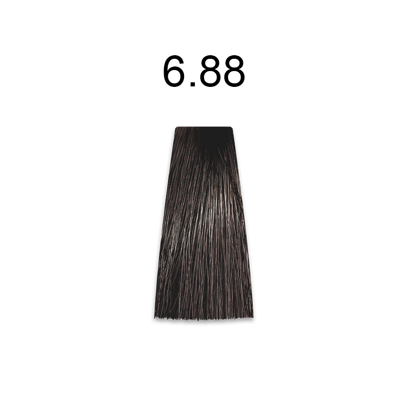 Mirella Professional Royal Jelly Color — стойкая крем-краска для волос, 100 мл 6.88 темный блондин интенсивно-коричневый