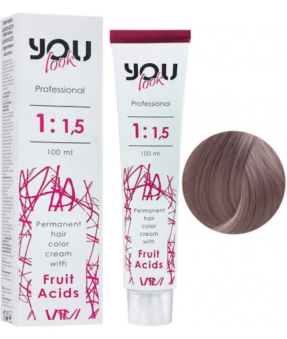 You Look Permanent Hair Color Cream With Fruit Acids - Стійка фарба для волосся 100 мл 9.5 Дуже світлий блондин махагоновий