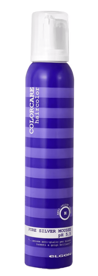 Elgon Colorcare Pure Silver Mousse - Мус для нейтралізації жовтизни 200 мл