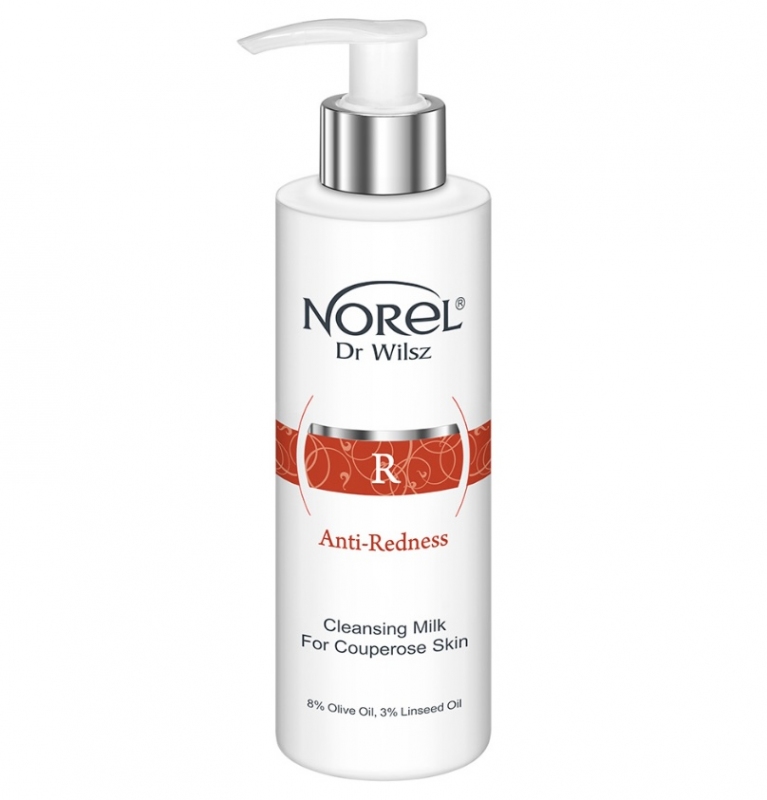 Norel Anti-Redness Cleansing Milk For Couperose Skin - Очищувальне молочко для куперозної шкіри  200 мл